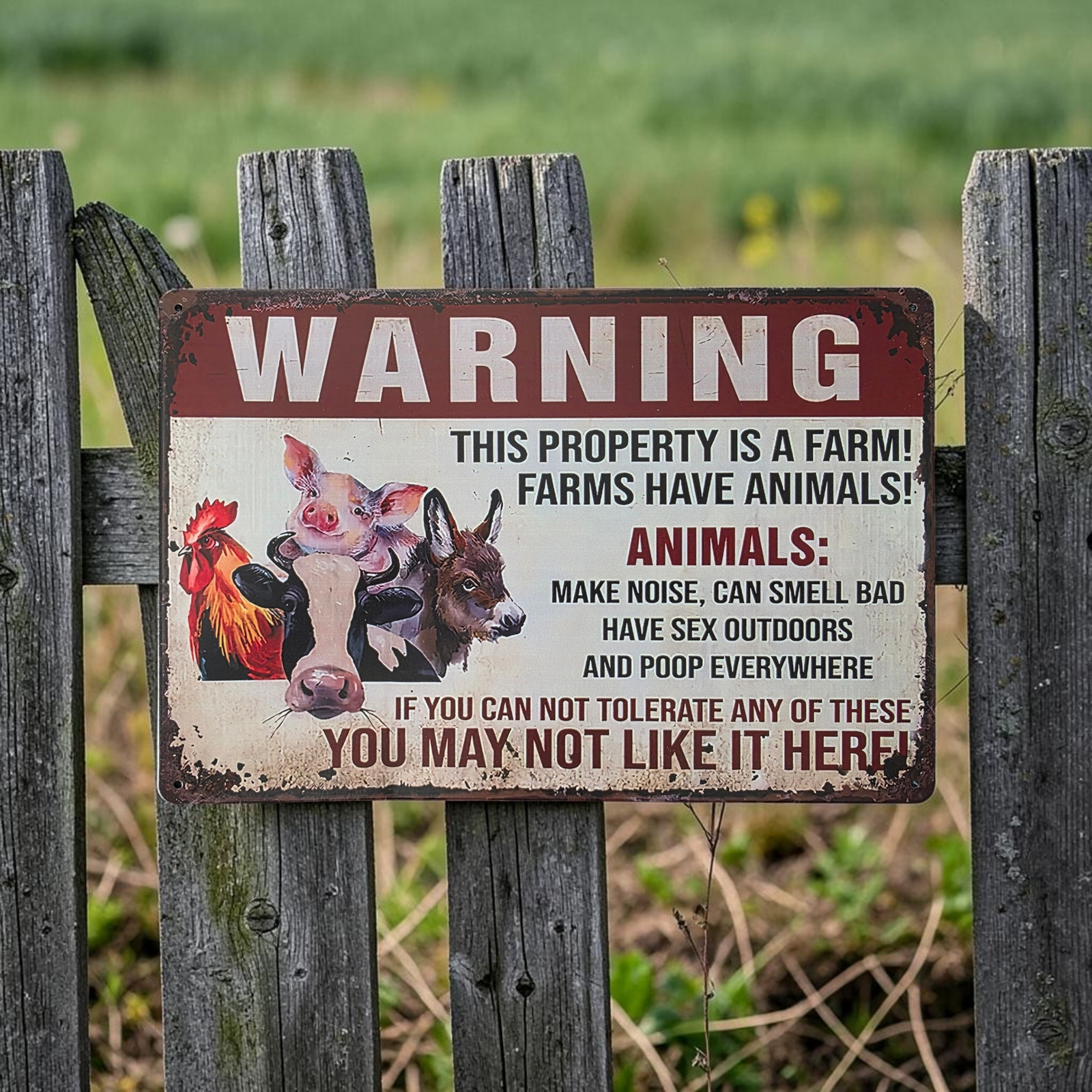 This Is A Farm (Tin Sign)