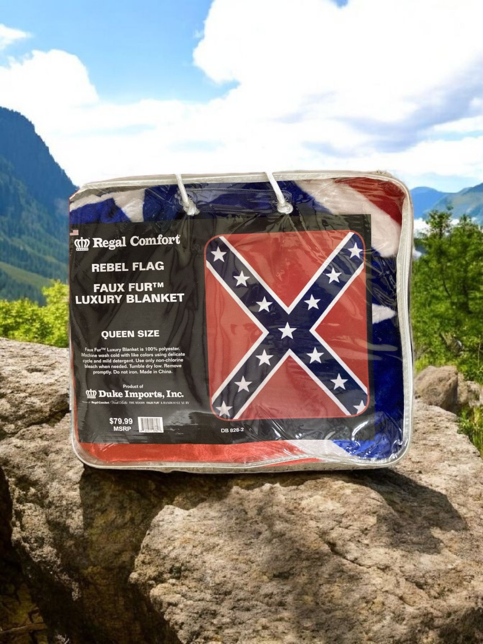 Battle Flag Mink Blanket