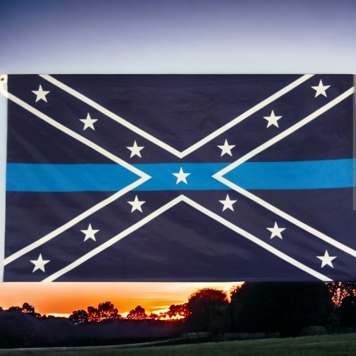 Battle Flag Blue Lives Matter Flag