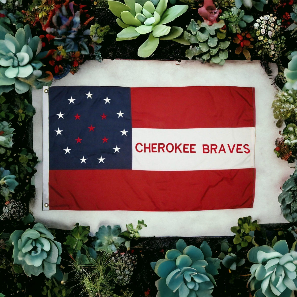 Cherokee Braves Flag