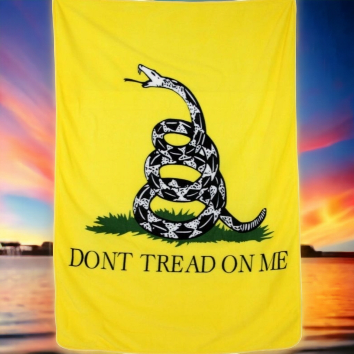 Don't Tread On Me Fleece Throw Blanket