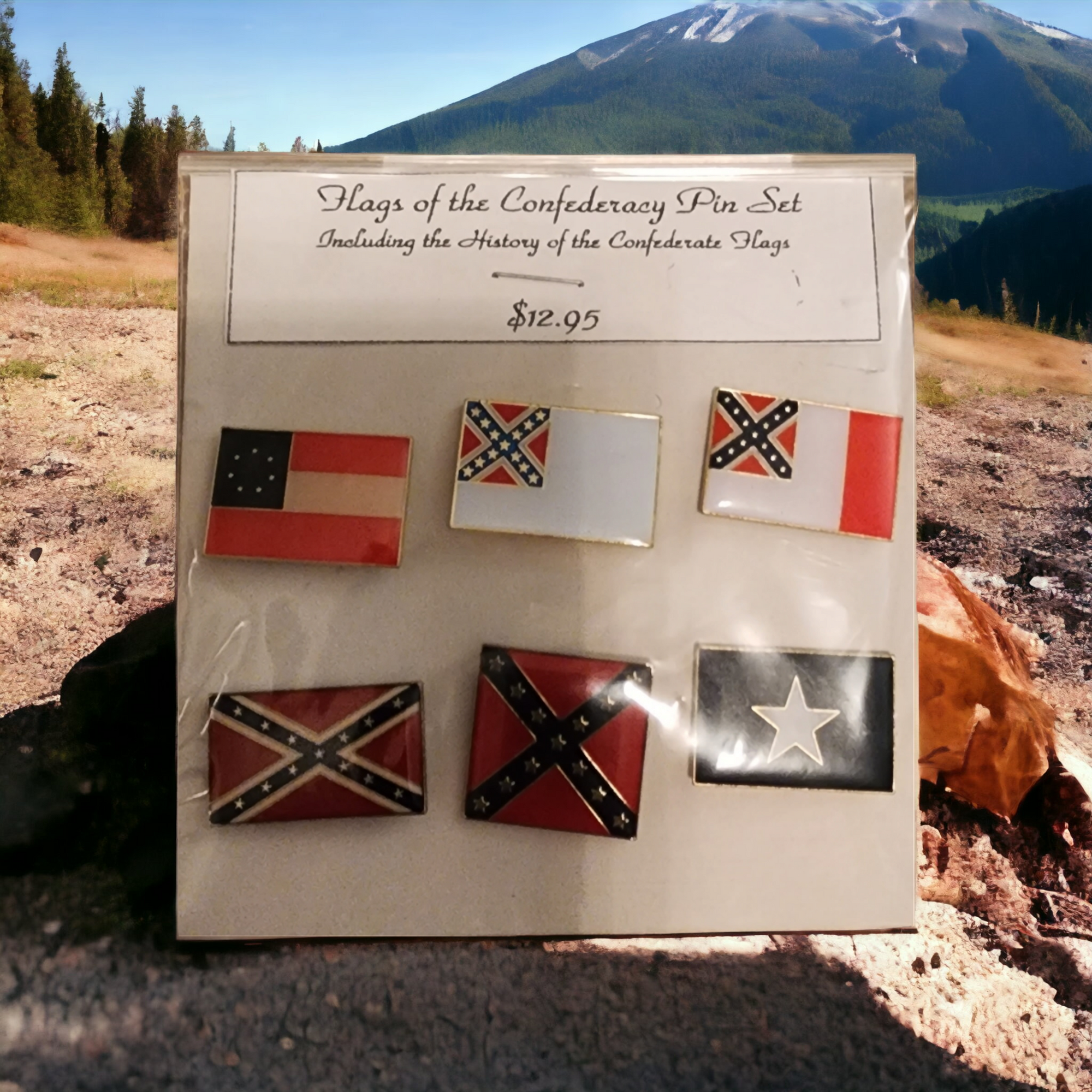Heritage Hat Pin Set With Brief History