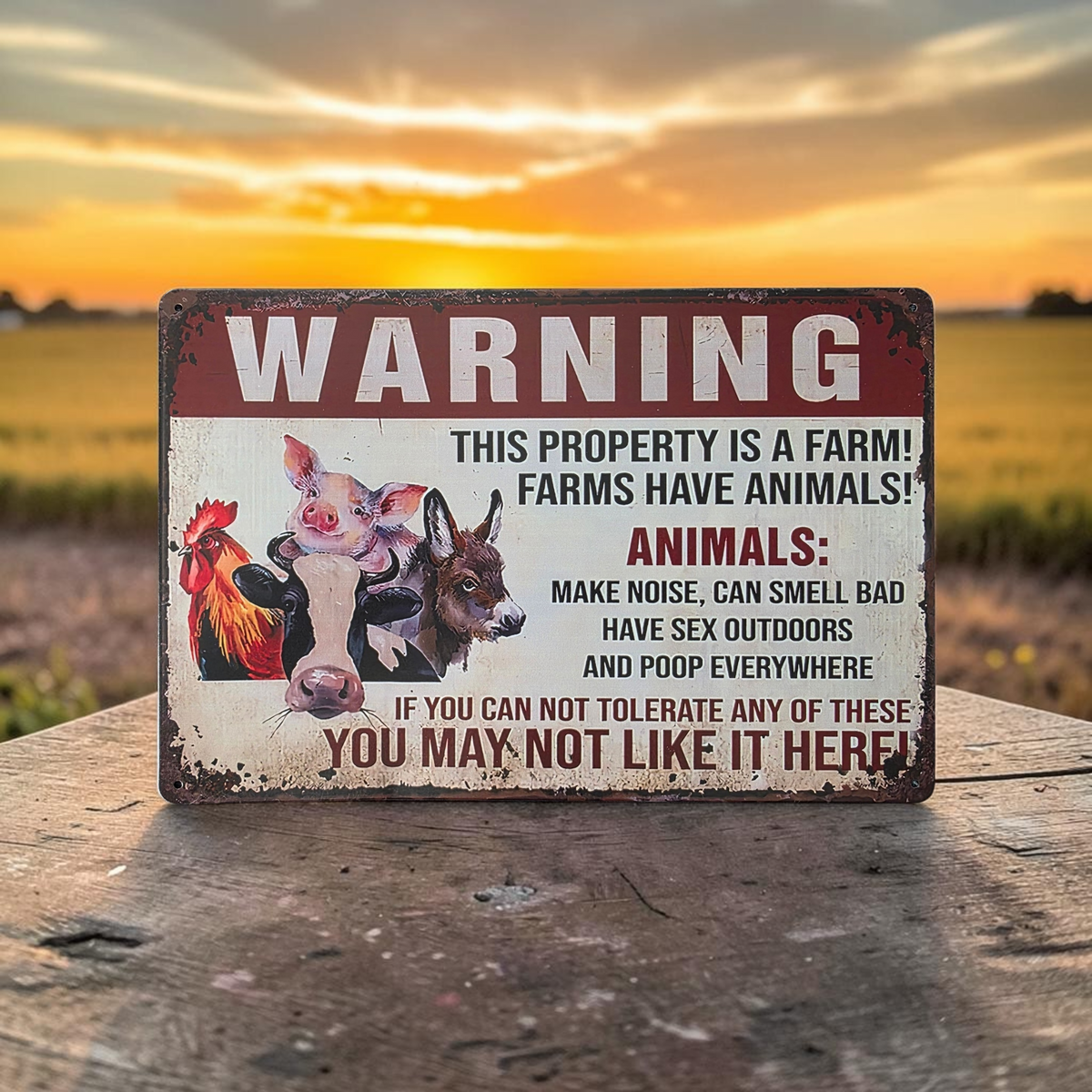 This Is A Farm (Tin Sign)