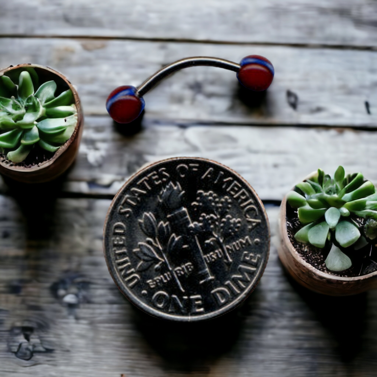Battle Flag Eyebrow Curved 10MM Curved