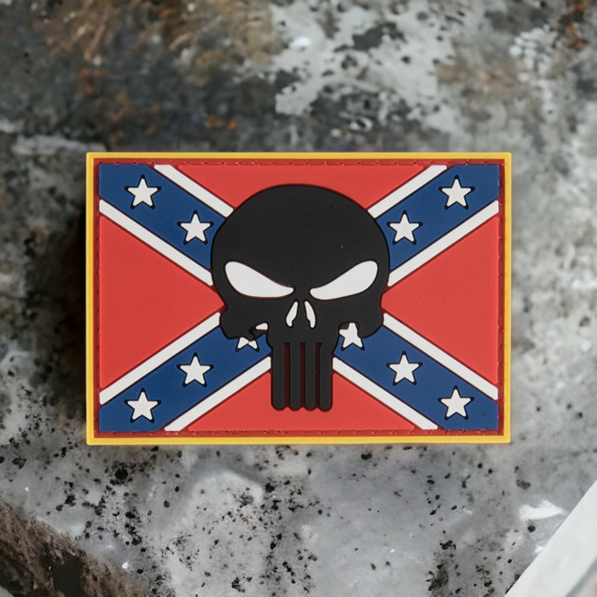 Battle Flag W/ Punisher PVC Patch