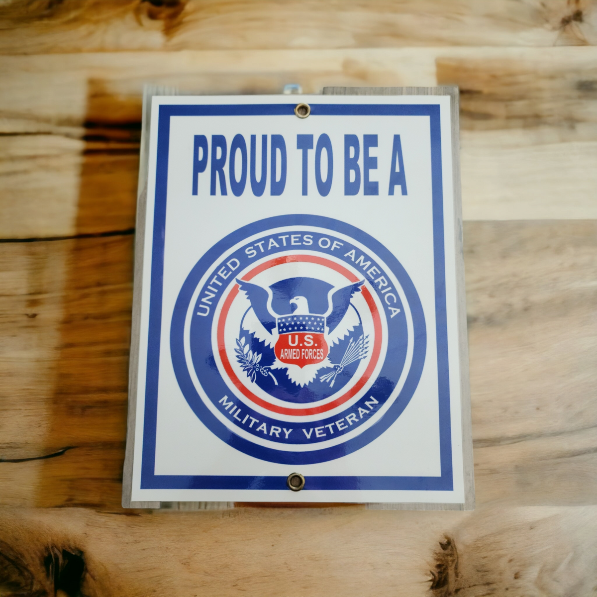 Proud To Be A US Military Veteran Sign