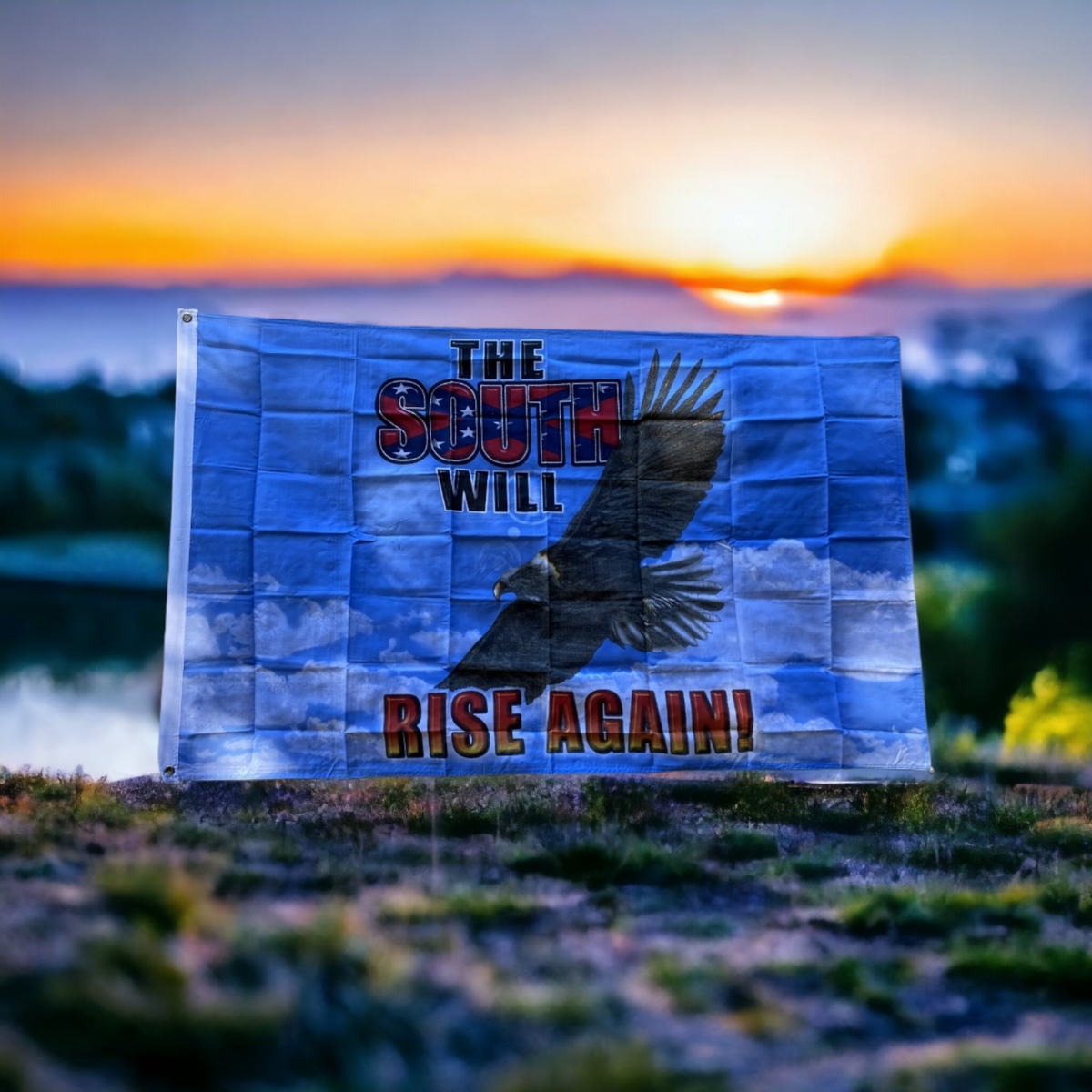 The South Will Rise Again - Eagle Flag