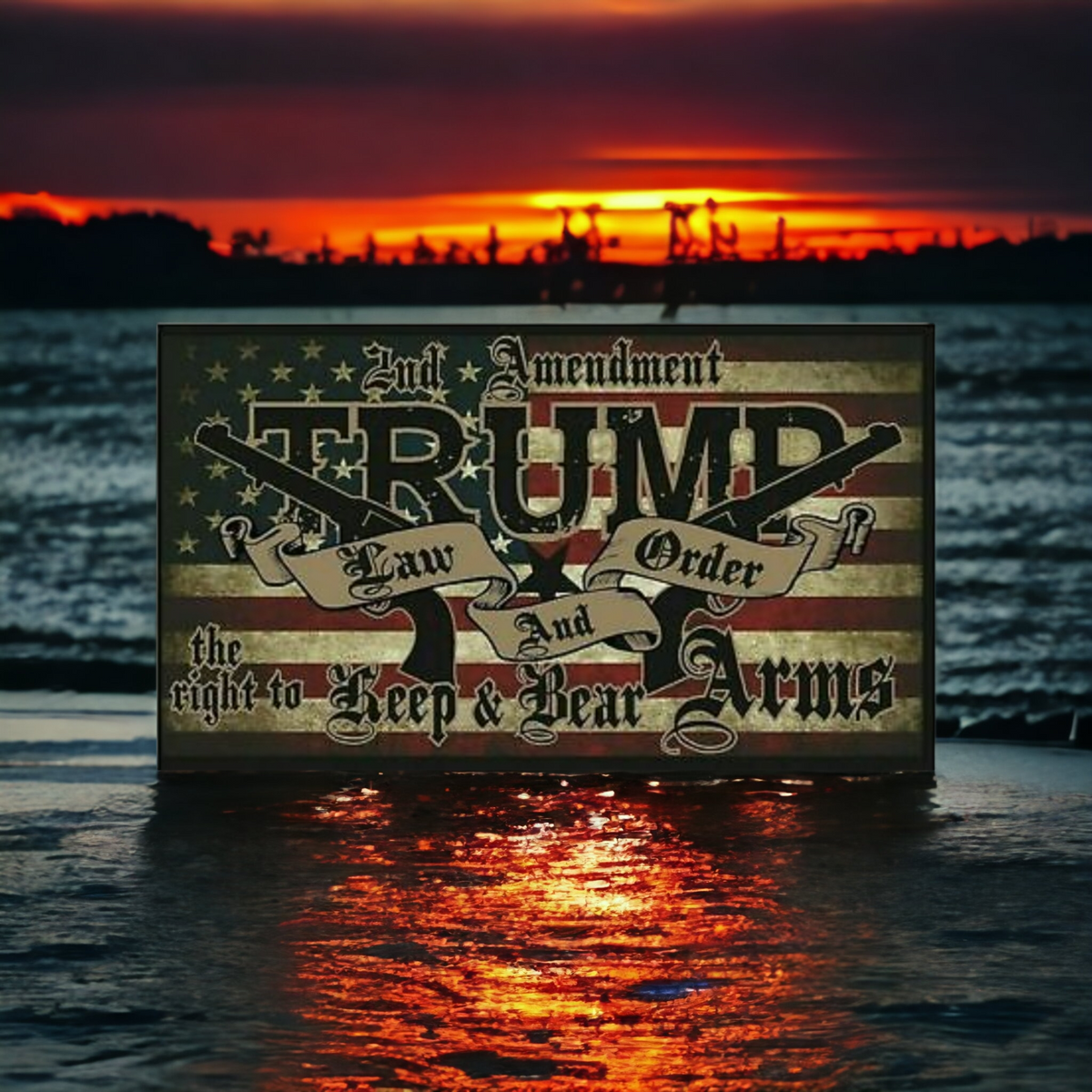 Trump Law and Order Flag